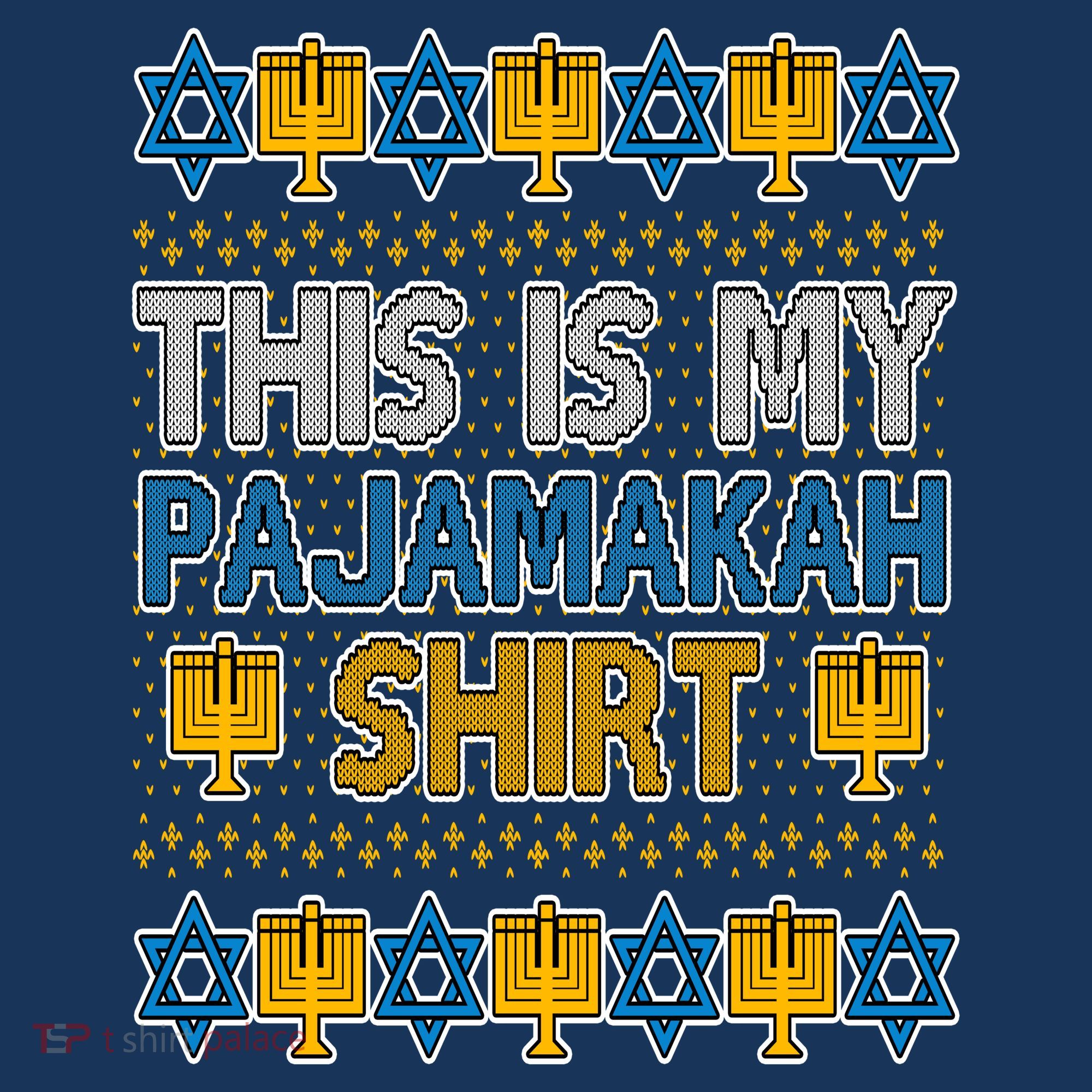 This Is My Pajamakah Shirt Ugly Hanukkah Sweater Button