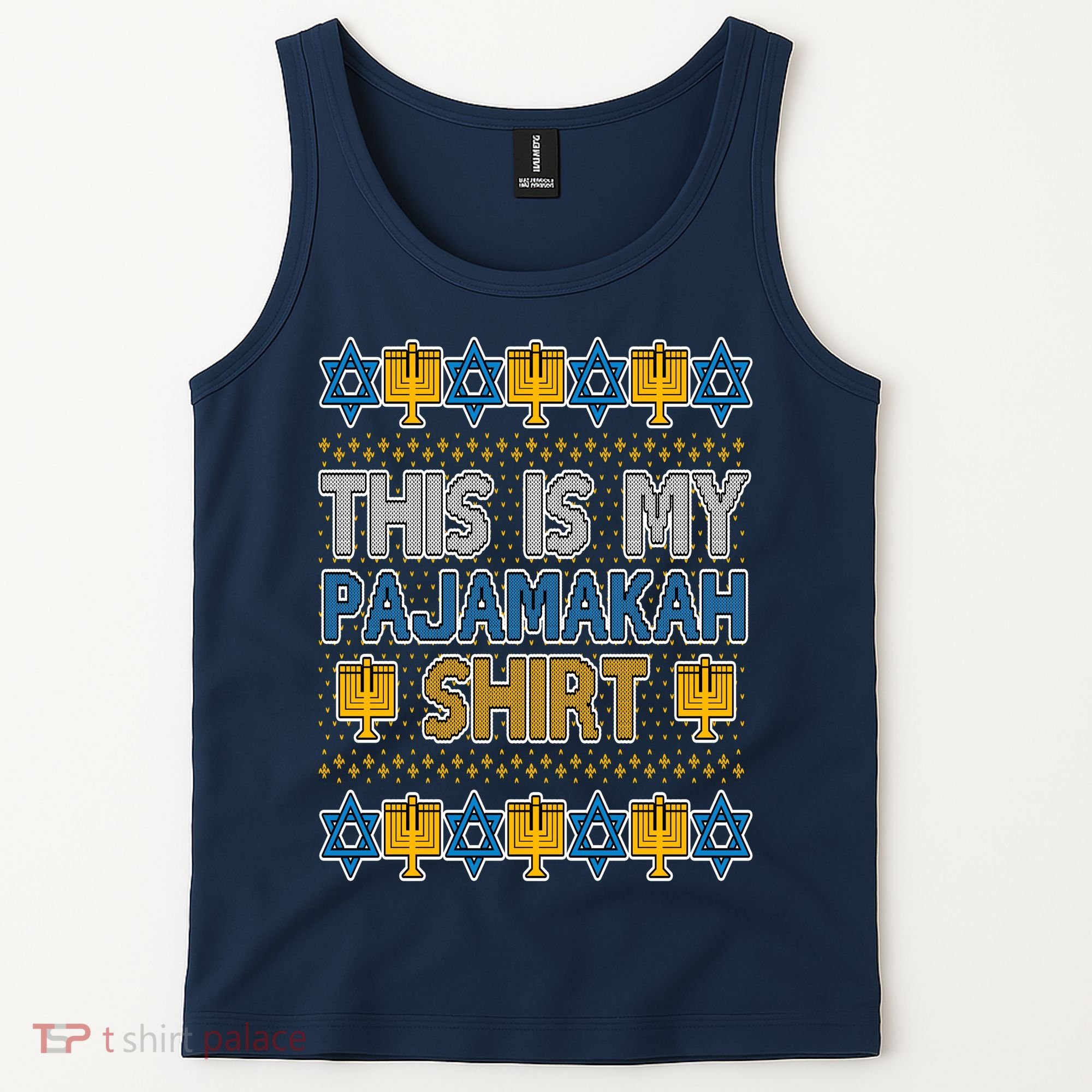 This Is My Pajamakah Shirt Ugly Hanukkah Sweater Tank Top