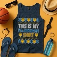 This Is My Pajamakah Shirt Ugly Hanukkah Sweater Tank Top thumb 4