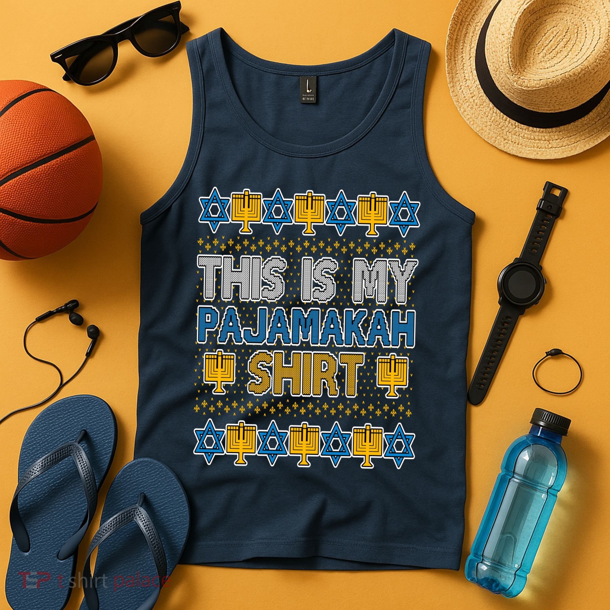 This Is My Pajamakah Shirt Ugly Hanukkah Sweater Tank Top