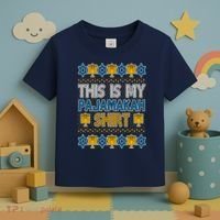 This Is My Pajamakah Shirt Ugly Hanukkah Sweater Toddler T-Shirt thumb 3