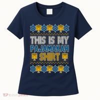 This Is My Pajamakah Shirt Ugly Hanukkah Sweater Women's T-Shirt thumb 0
