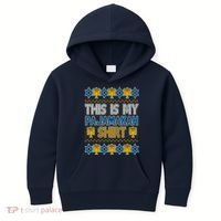 This Is My Pajamakah Shirt Ugly Hanukkah Sweater Kids Hoodie thumb 0