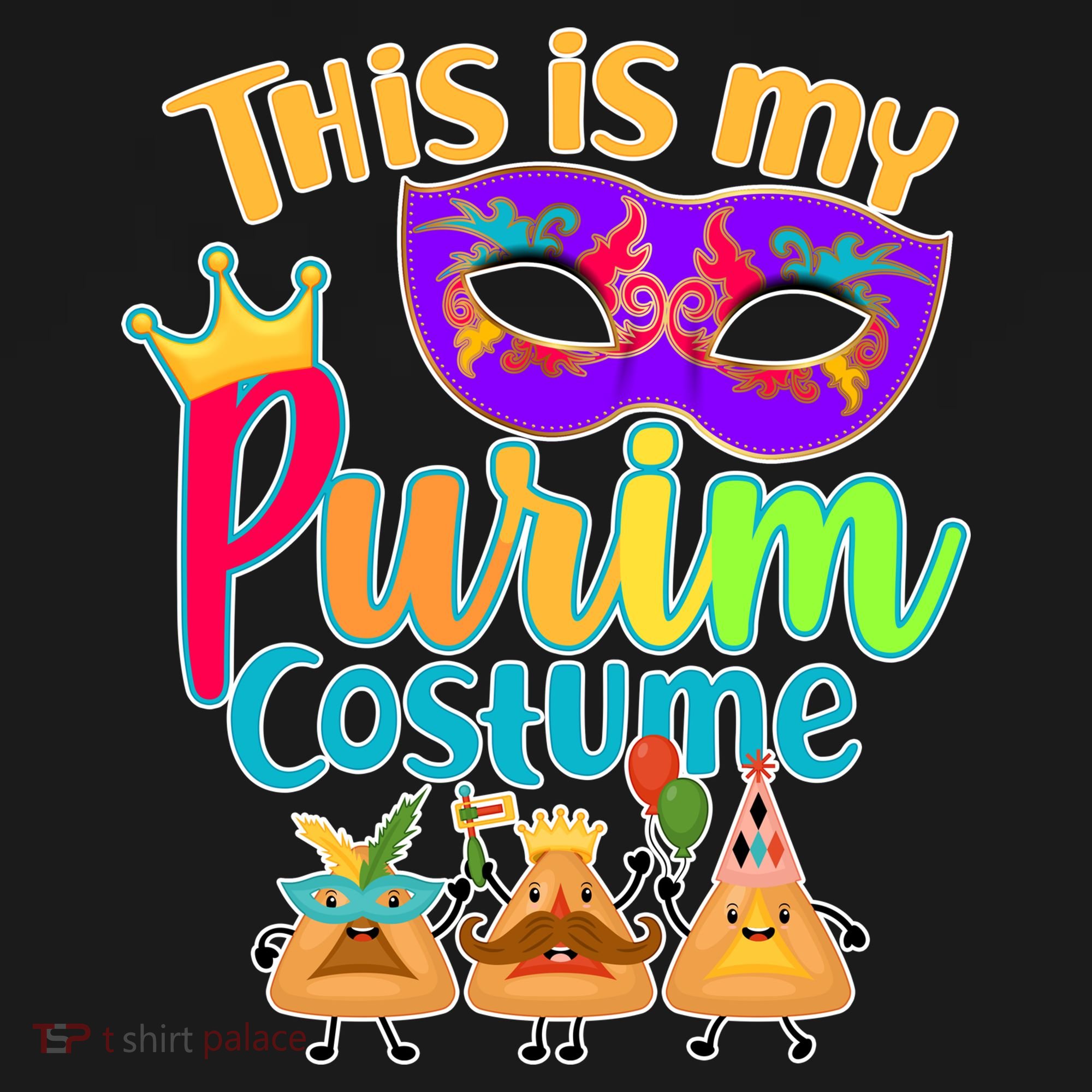 This Is My Purim Costume Button