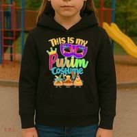 This Is My Purim Costume Kids Hoodie thumb 3