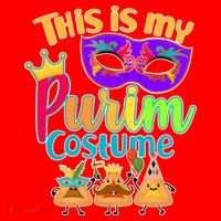 This Is My Purim Costume Santa Hat thumb 1
