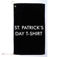 This Is My St. Patrick's Day Shirt Text Logo Golf Towel thumb 0