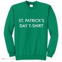 This Is My St. Patrick's Day Shirt Text Logo Sweatshirt thumb 0