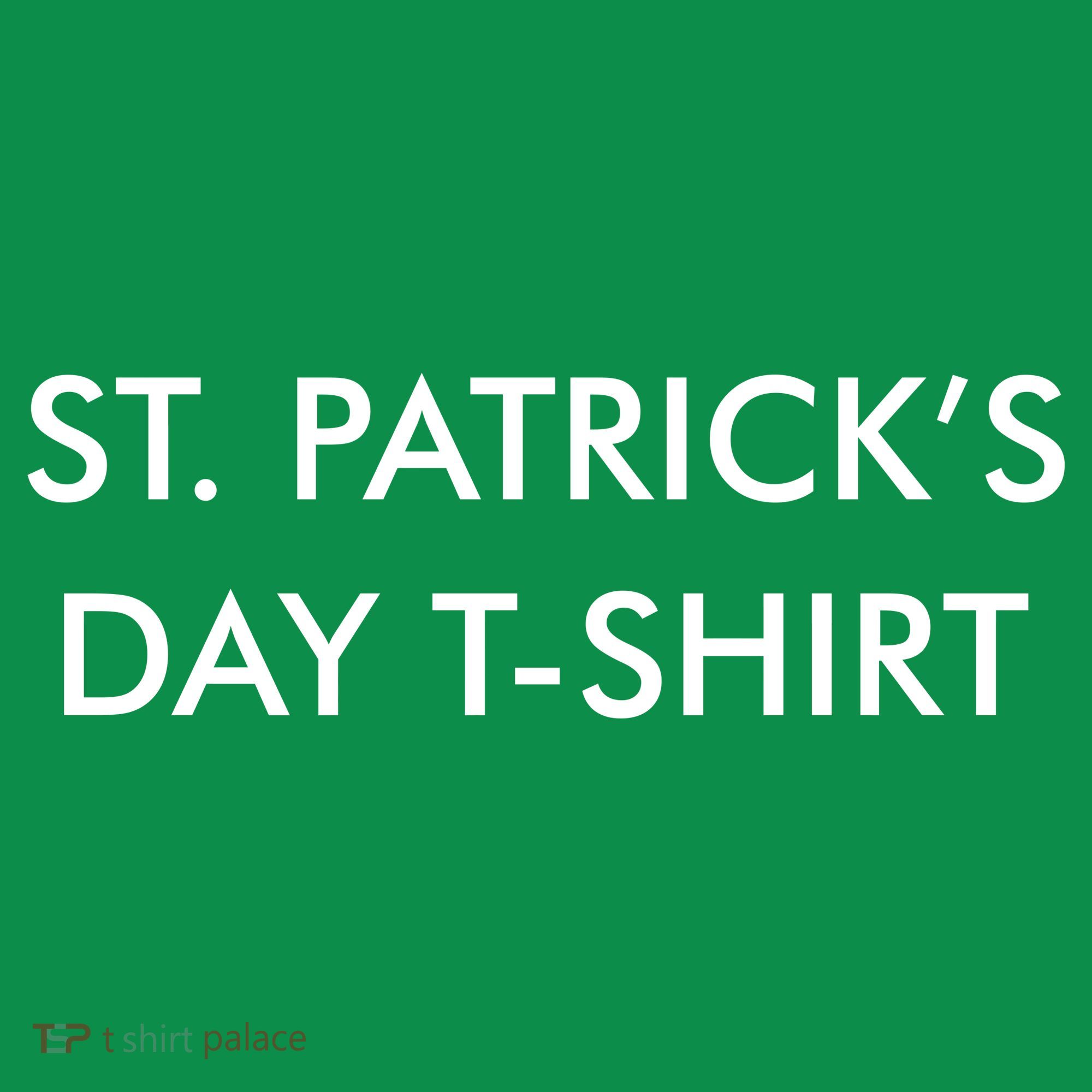 This Is My St. Patrick's Day Shirt Text Logo Button