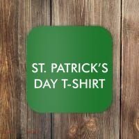 This Is My St. Patrick's Day Shirt Text Logo Coaster thumb 0