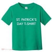 This Is My St. Patrick's Day Shirt Text Logo Toddler T-Shirt thumb 0