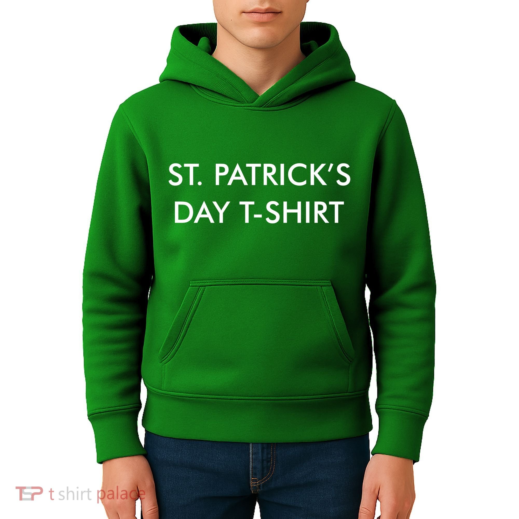 This Is My St. Patrick's Day Shirt Text Logo Kids Hoodie