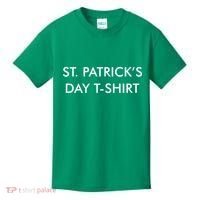 This Is My St. Patrick's Day Shirt Text Logo Kids T-Shirt thumb 0