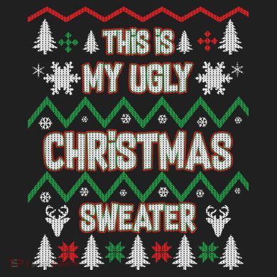 This Is My Ugly Christmas Sweater Ladies Heavyweight Boxy Pullover Hoodie