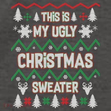 This Is My Ugly Christmas Sweater Vector Backpack