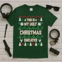 This Is My Ugly Christmas Sweater T-Shirt thumb 5