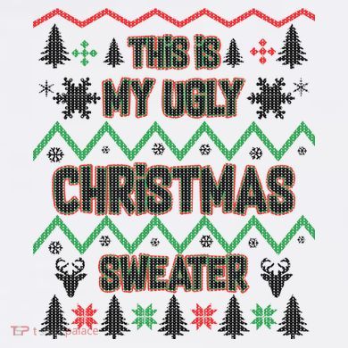 This Is My Ugly Christmas Sweater Comfort Colors Garment-Dyed Hooded Sweatshirt