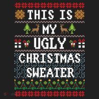This Is My Ugly Christmas Sweater Party Funny Women's Sweatshirt thumb 2