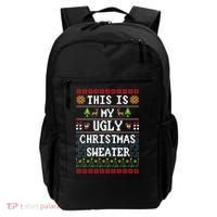 This Is My Ugly Christmas Sweater Party Funny Backpack thumb 0