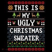 This Is My Ugly Christmas Sweater Party Funny Coaster thumb 2