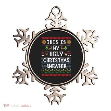 This Is My Ugly Christmas Sweater Party Funny Ornament