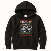 This Is My Ugly Christmas Sweater Party Funny Kids Hoodie thumb 0