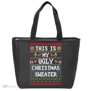 This Is My Ugly Christmas Sweater Party Funny Tote Bag