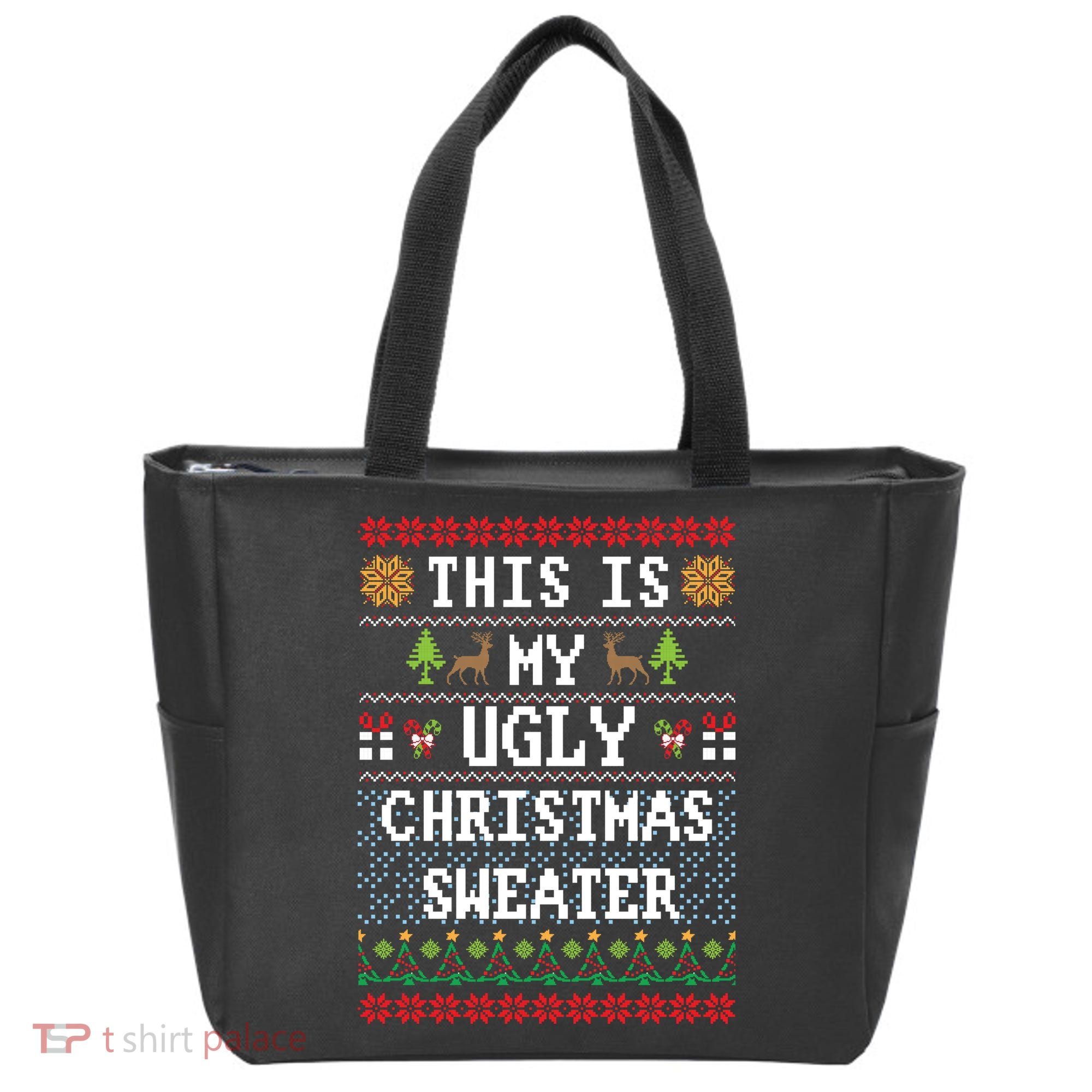 This Is My Ugly Christmas Sweater Party Funny Tote Bag