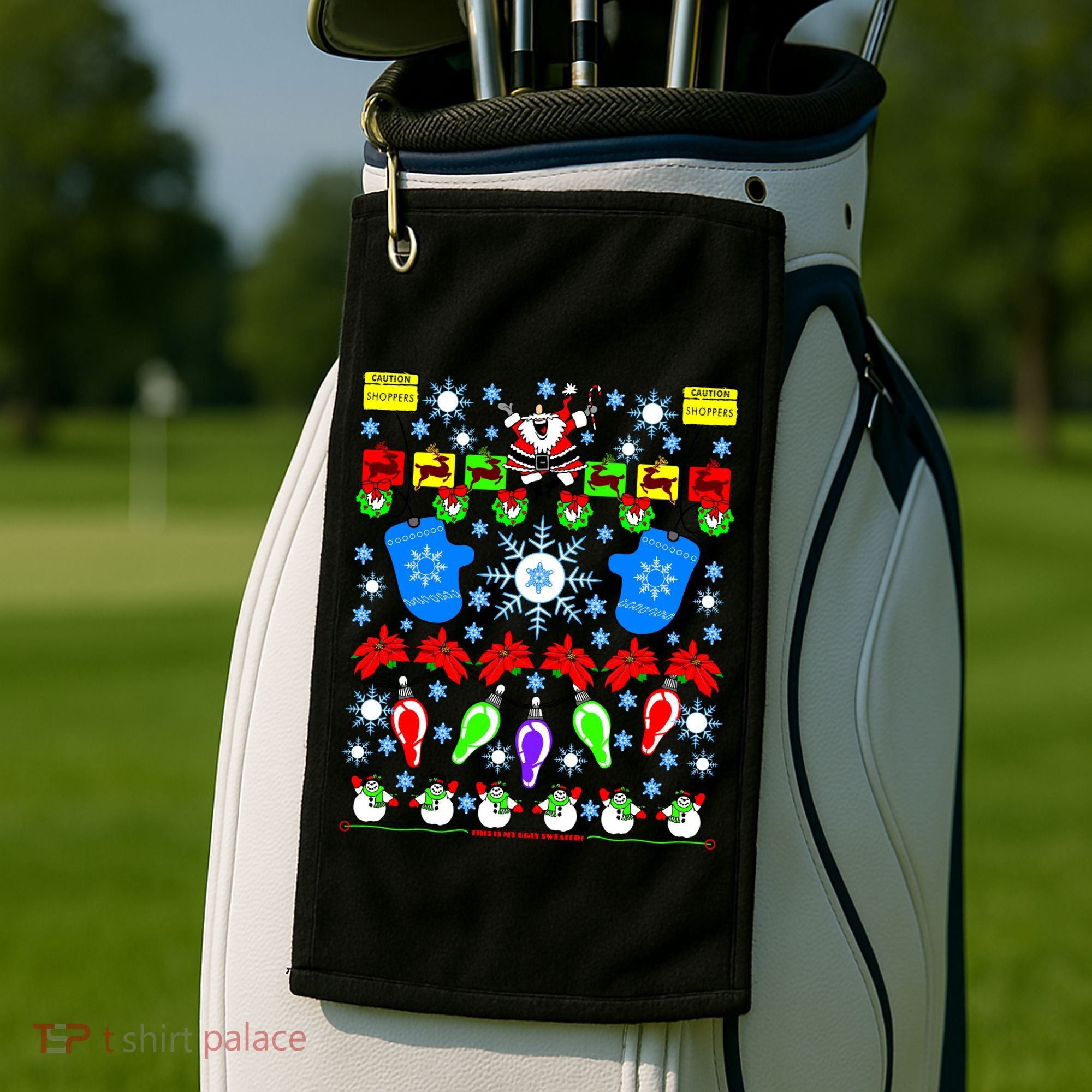 This Is My Ugly Christmas Sweater Shoppers Golf Towel