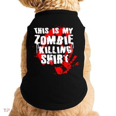 This Is My Zombie Killing Shirt Doggie Tank