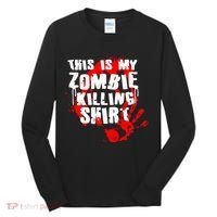 This Is My Zombie Killing Shirt Tall Long Sleeve Shirt thumb 0