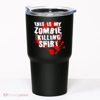 This Is My Zombie Killing Shirt Tumbler thumb 0