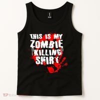 This Is My Zombie Killing Shirt Tank Top thumb 2