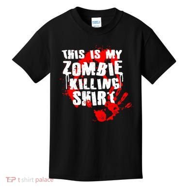 This Is My Zombie Killing Shirt Kids T-Shirt
