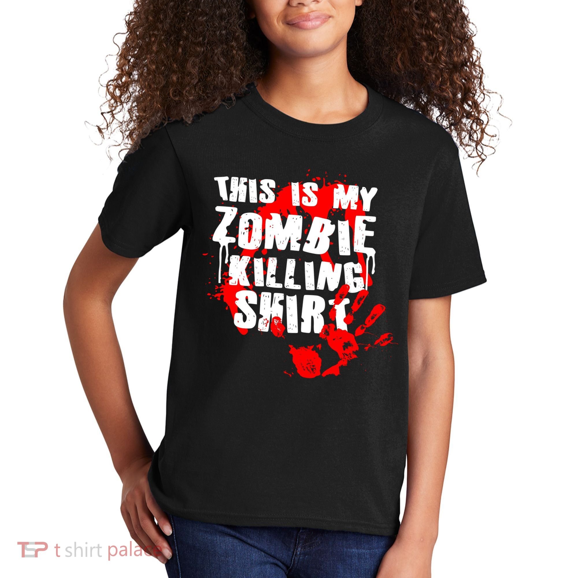 This Is My Zombie Killing Shirt Kids T-Shirt