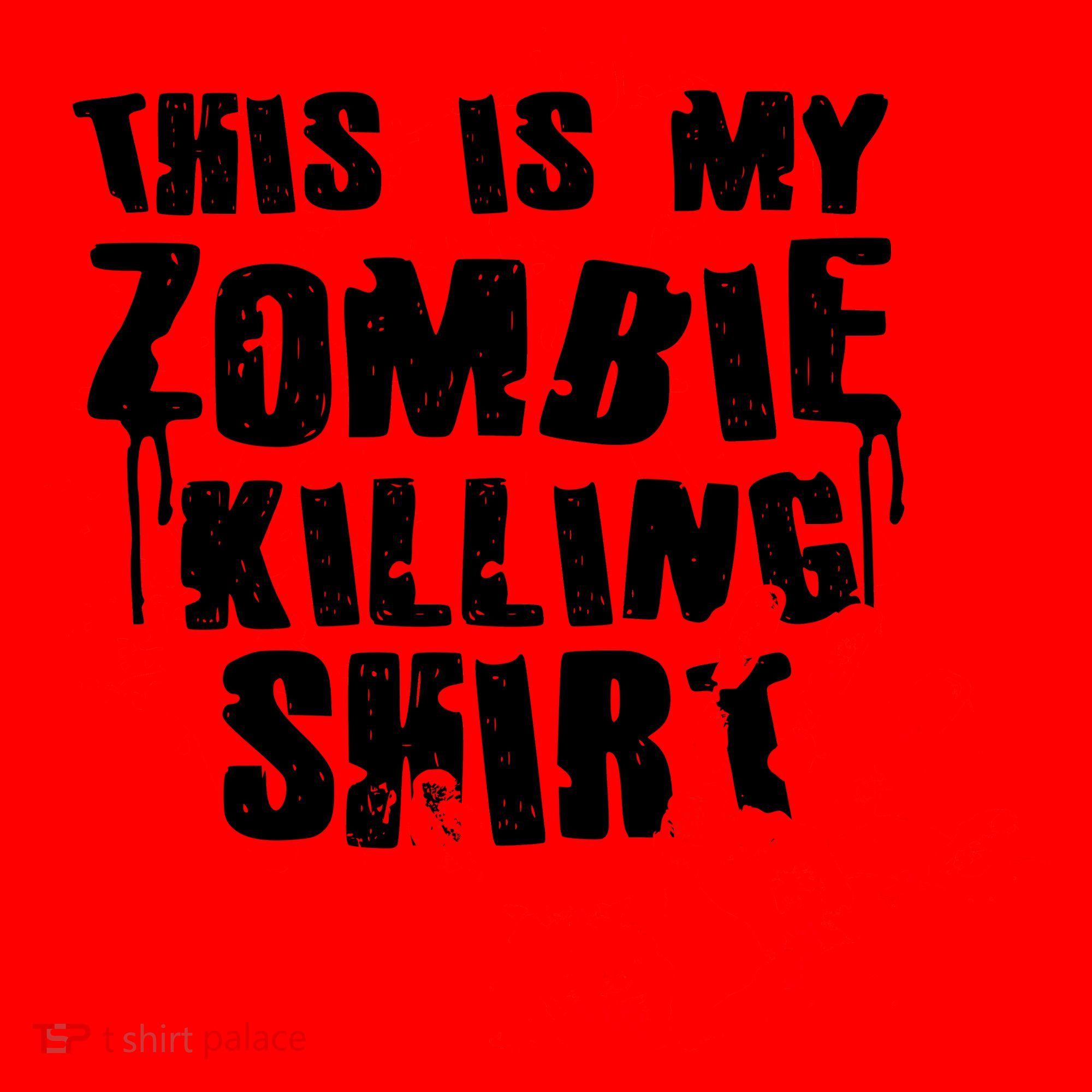 This Is My Zombie Killing Shirt Santa Hat