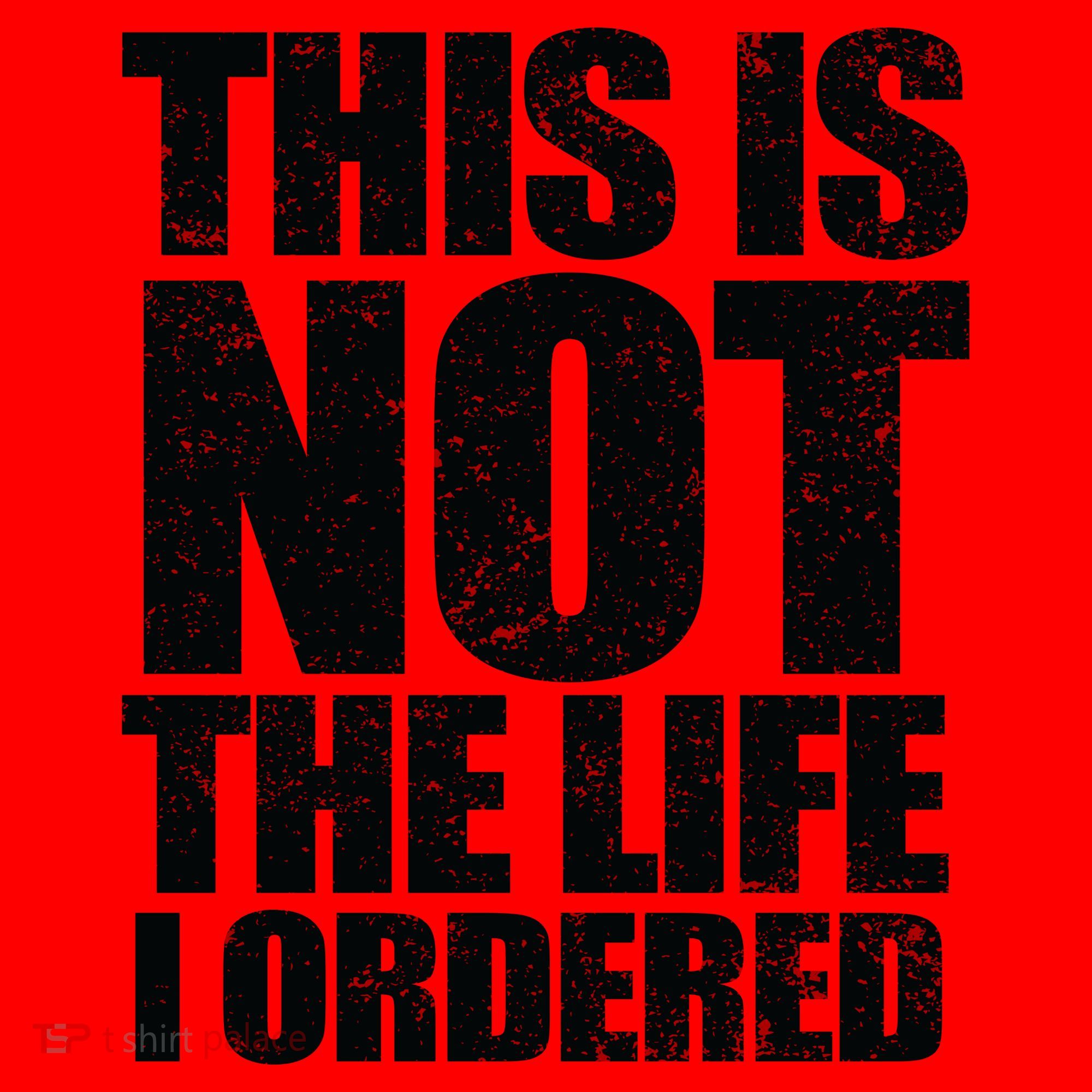 This Is Not The Life I Ordered Santa Hat