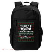This Is The Ugliest Christmas Sweater Trump Backpack thumb 0