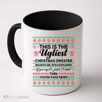 This Is The Ugliest Christmas Sweater Trump Coffee Mug thumb 0