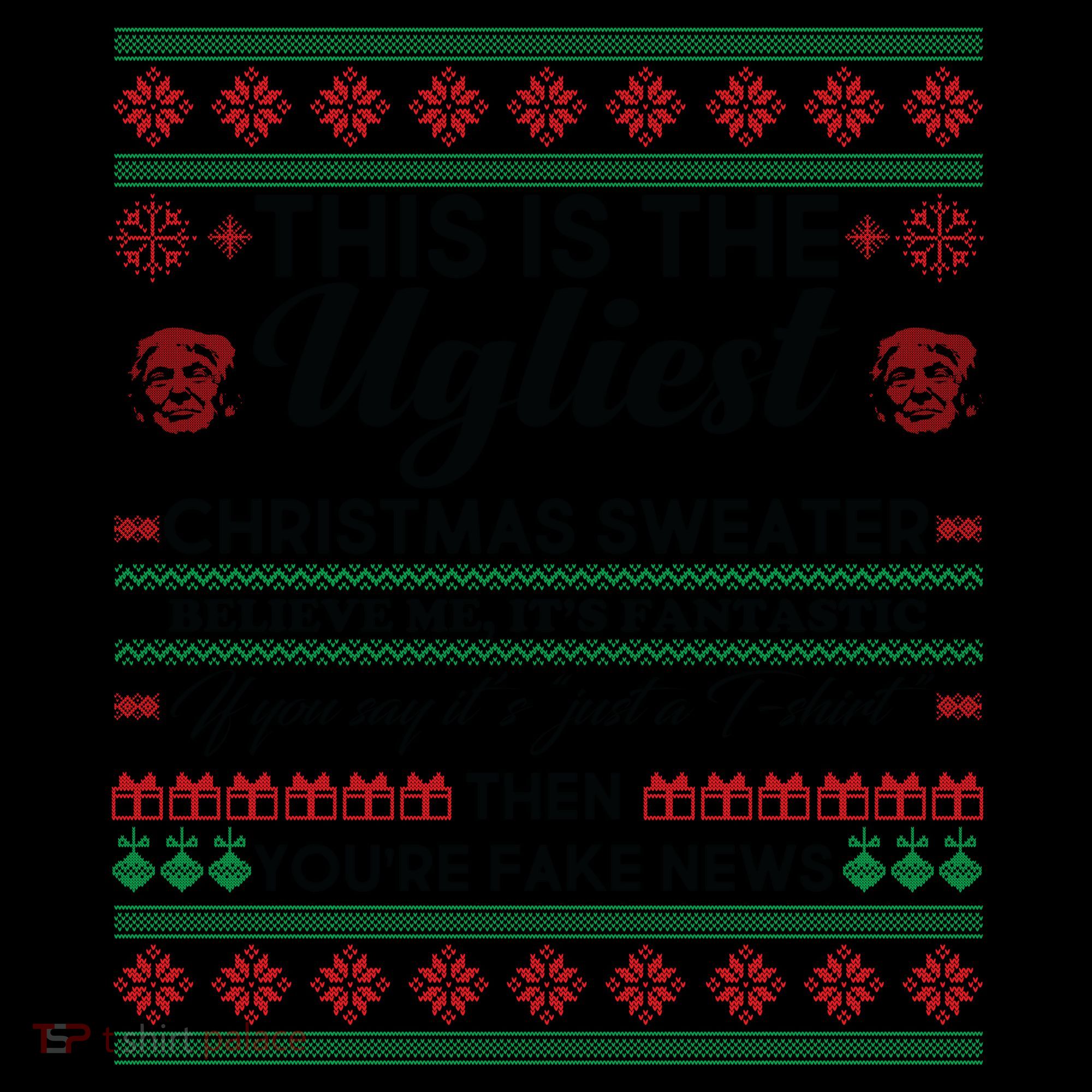 This Is The Ugliest Christmas Sweater Trump Coffee Mug