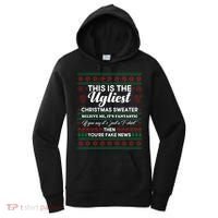 This Is The Ugliest Christmas Sweater Trump Women's Hoodie thumb 0