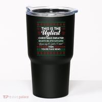 This Is The Ugliest Christmas Sweater Trump Tumbler thumb 0