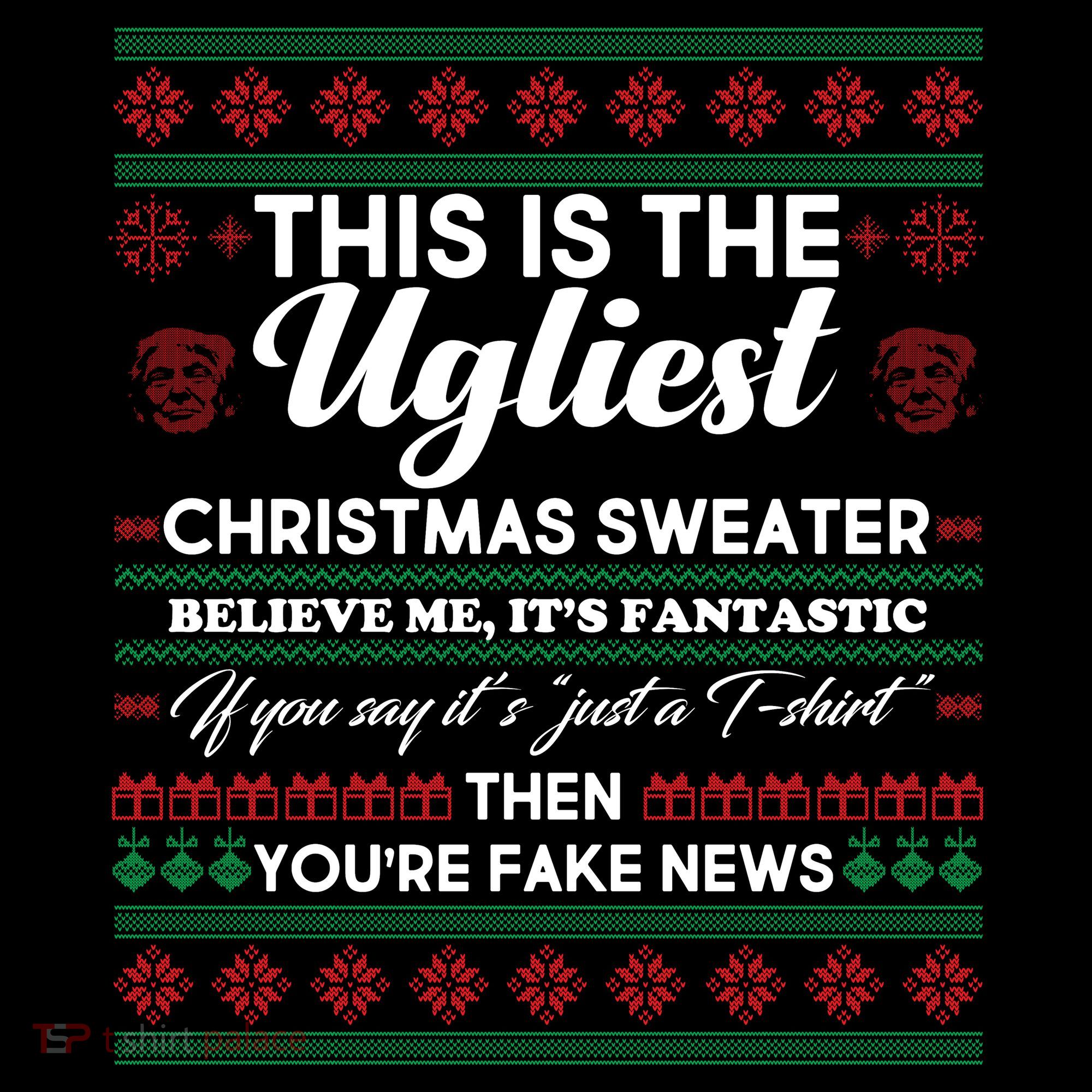 This Is The Ugliest Christmas Sweater Trump Mousepad