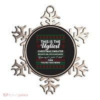 This Is The Ugliest Christmas Sweater Trump Ornament thumb 0