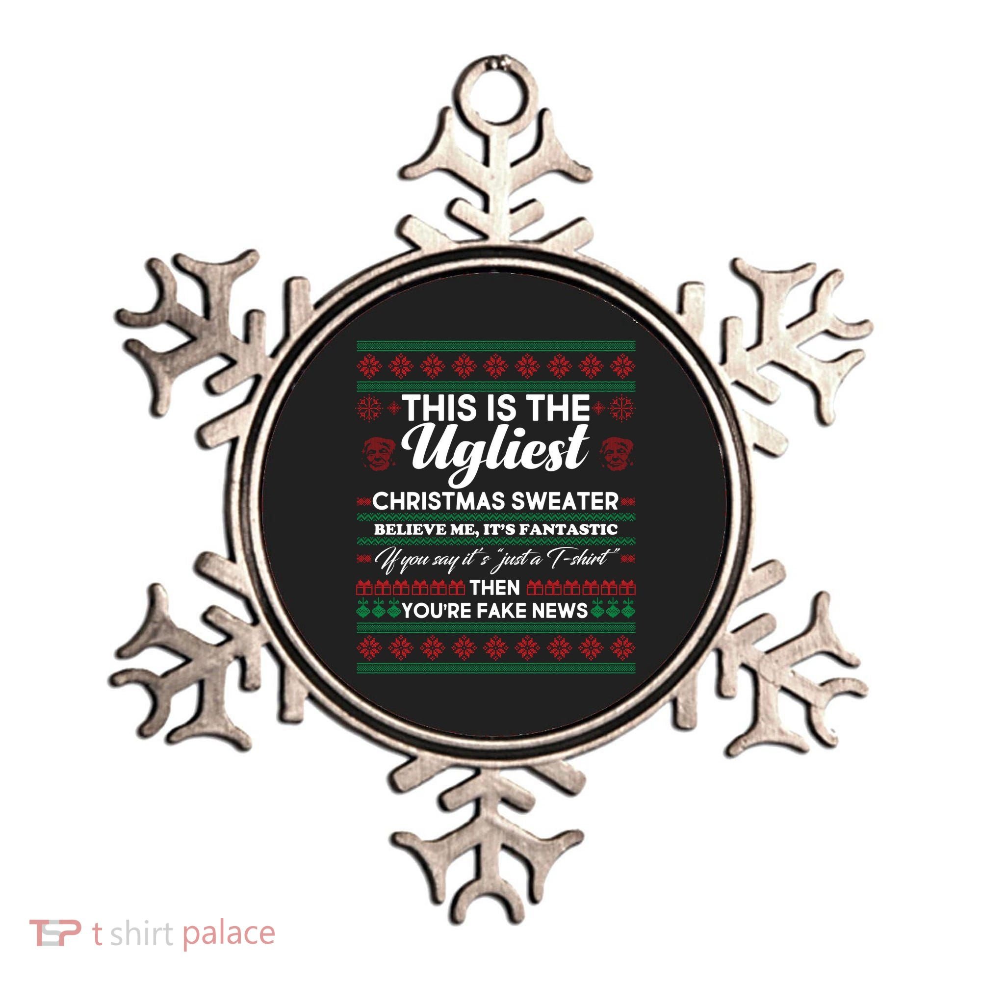 This Is The Ugliest Christmas Sweater Trump Ornament