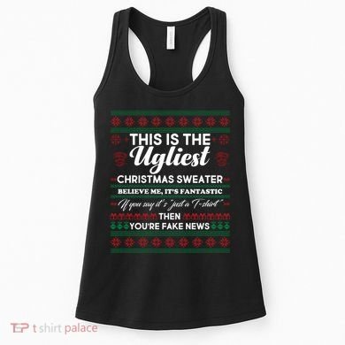 This Is The Ugliest Christmas Sweater Trump Women's Tank Top