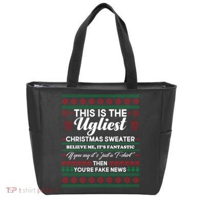 This Is The Ugliest Christmas Sweater Trump Tote Bag