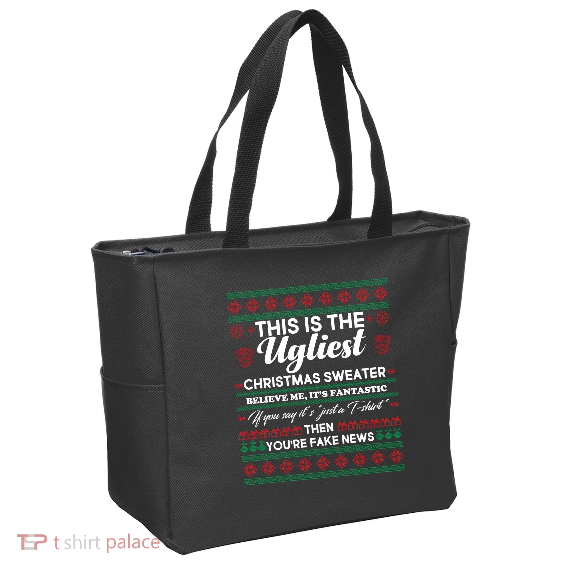 This Is The Ugliest Christmas Sweater Trump Tote Bag