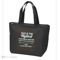 This Is The Ugliest Christmas Sweater Trump Tote Bag thumb 3
