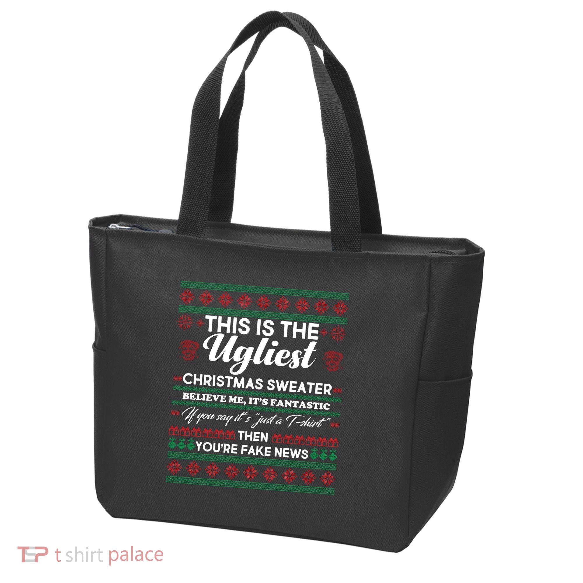 This Is The Ugliest Christmas Sweater Trump Tote Bag
